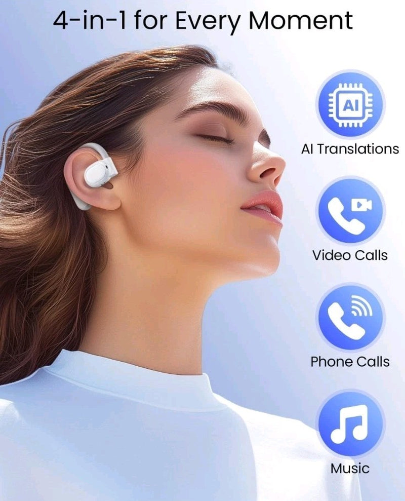 AI Translation Earbuds Real-Time 164 Language Translator 80H Playtime Wireless