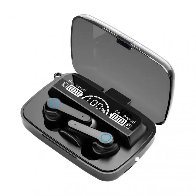 New TWS Bluetooth Headphones 5.3 9D High Fidelity Wireless Headphones Touch Waterproof Digital Display Headphones