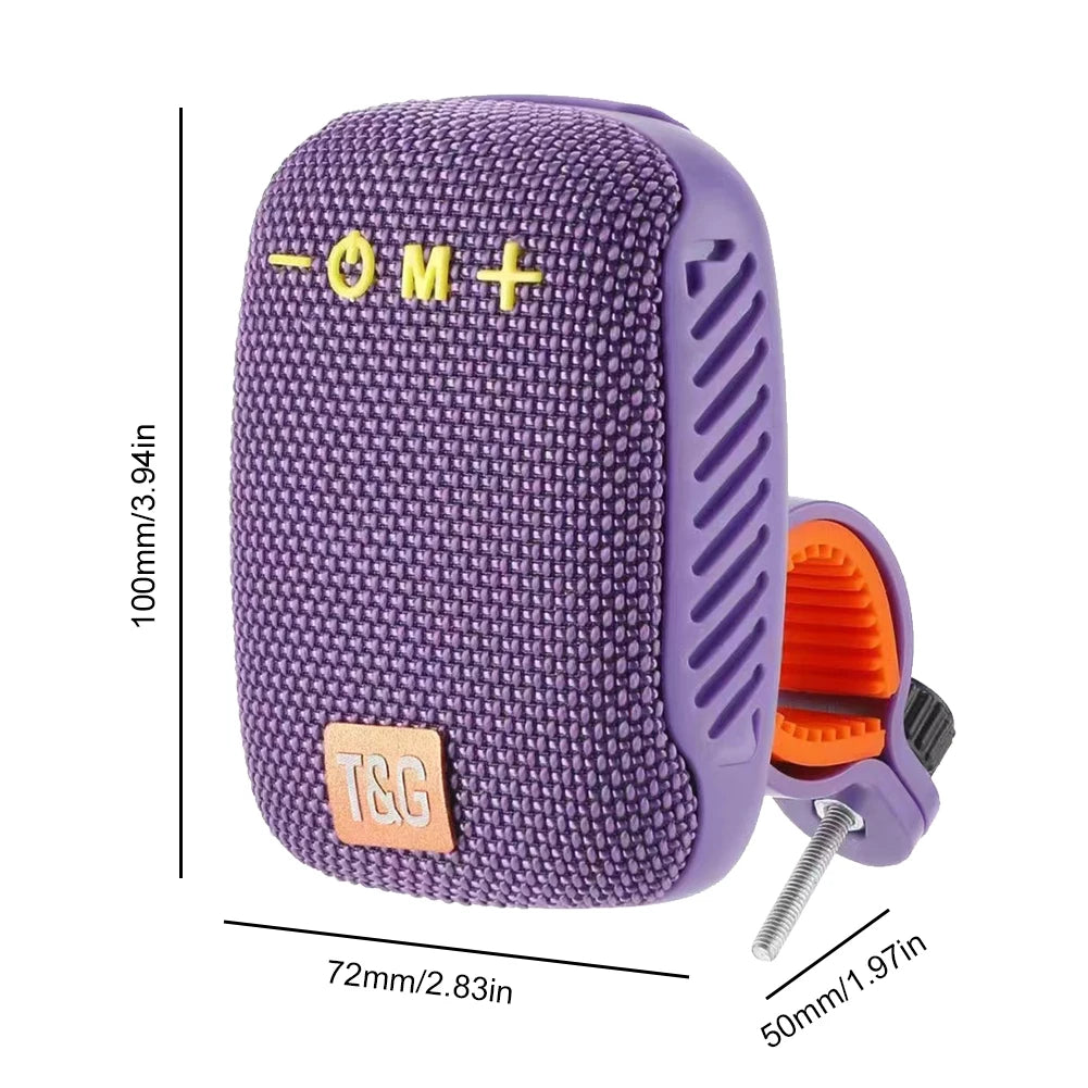 Bicycle Wireless Stereo Speaker Portable Outdoor Boombox Type-C USB Rechargeable Bluetooth-Compatible for Scooter Motorcycle
