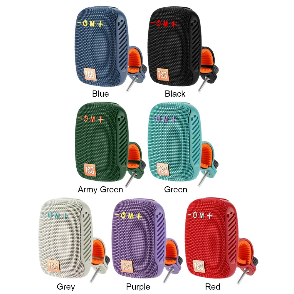 Bicycle Wireless Stereo Speaker Portable Outdoor Boombox Type-C USB Rechargeable Bluetooth-Compatible for Scooter Motorcycle